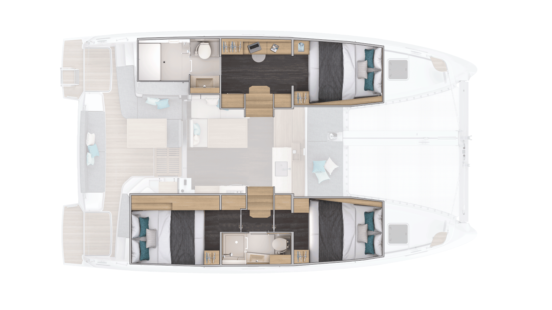catamaran-lagoon-38-3-cabins-layout catamaran-lagoon-38-3-cabins-layout