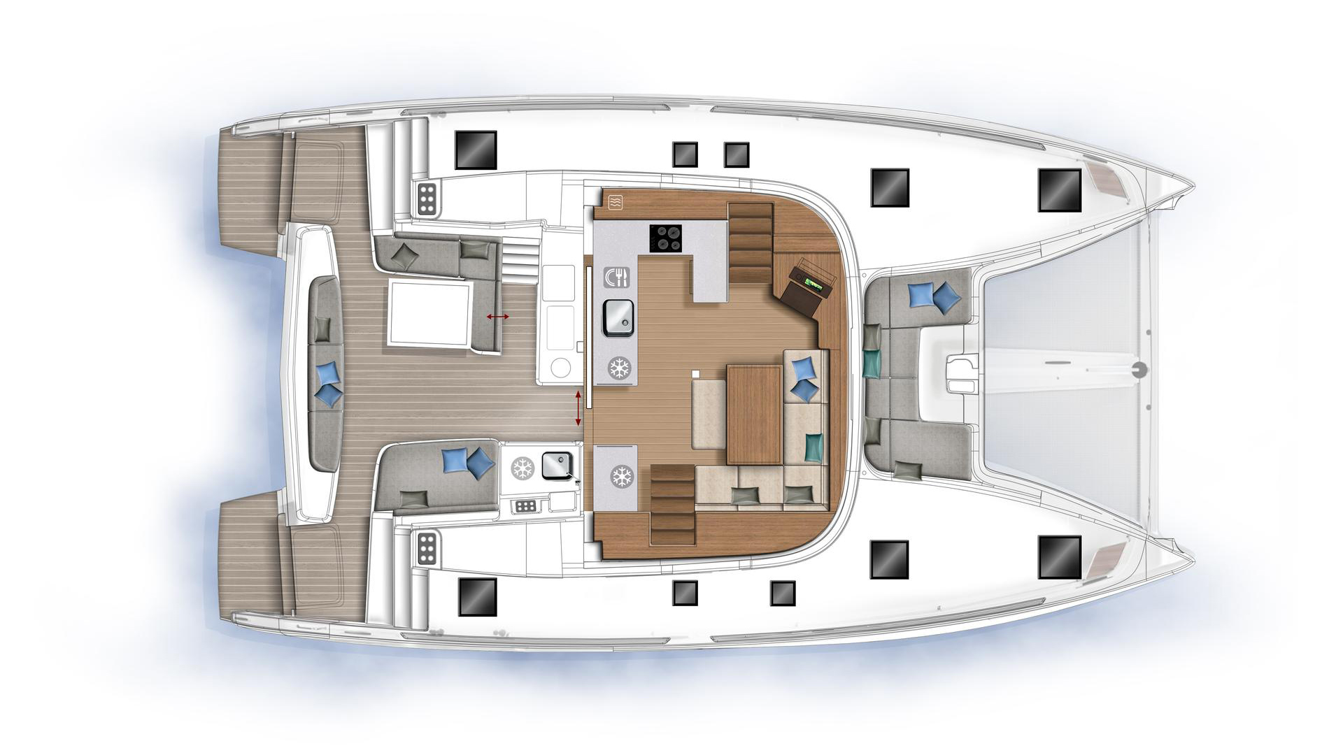 catamaran-lagoon-46-layout-cockpit catamaran-lagoon-46-layout-cockpit